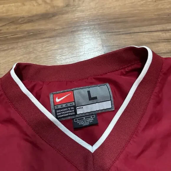 90s Nike Team Alabama Crimson Tide Clima Fit Windbreaker Pullover Jacket